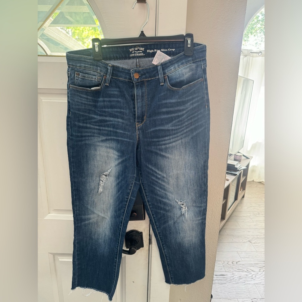Levi Strauss High-Rise Slim Crop Size 12
